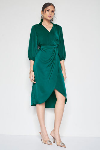 Heidi Midi Dress, Green, image 4